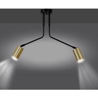 Verno 2 Sort loftslampe - GU10, 230V, uden lyskilde