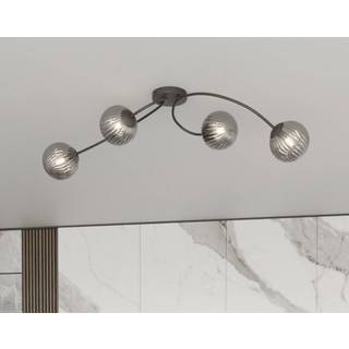 Vibra 4 Sort/Grafit loftslampe - Ø15 cm, E14, 230V, uden lyskilde