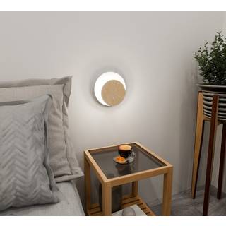 Circle 1A Hvid væglampe - G9, 230V, uden lyskilde