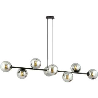 Rossi 8 Sort/Grafit pendellampe - Ø14 cm, E14, 230V, uden lyskilde