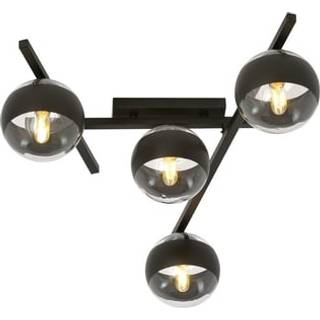 Smart 4 Sort/Stribe loftslampe - Ø15 cm, E14, 230V, uden lyskilde