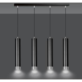 Kibo 4 Sort/Krom pendellampe - GU10, 230V, uden lyskilde