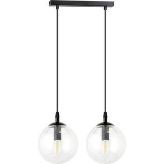 Cosmo 2 Sort/Transparent pendellampe - Ø14 cm, E14, 230V, uden lyskilde