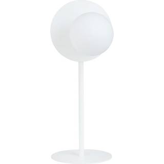 Oslo Ln Hvid/Opal bordlampe - Ø15 cm, E14, 230V, uden lyskilde