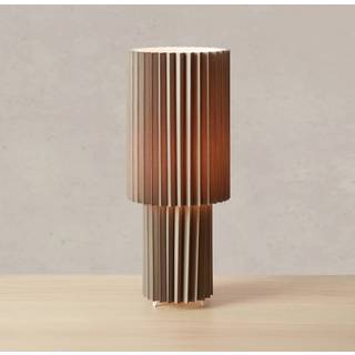 Markslöjd bordlampe Catis, grå, 45 cm høj, tekstil, E27