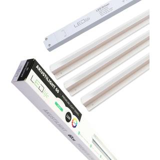 Troldtekt LED dæmpbar skinnesæt 3x60 cm - Planforsænket, Fjernbetjening dæmpbar, Akustilight inkl. ledninger og driver - Dæmpbar : Via fjernbetjening, Kulør : Varm