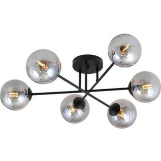 Roma 6 Sort/Grafit loftslampe - Ø14 cm, E14, 230V, uden lyskilde