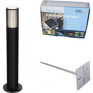 Design udendørs stolpe sort 50 cm IP44 - Boris