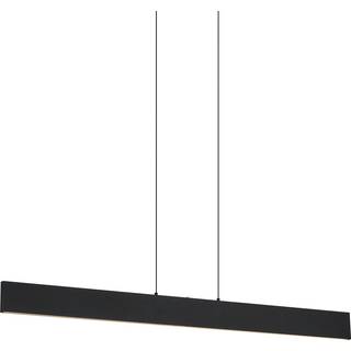 Moderne pendellampe sort inkl. LED 3-trins dæmpbar Easylift - Straight