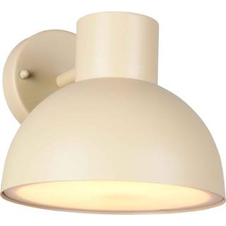 Udendørs væglampe Elbe, sandbeige, trykstøbt aluminium, E27
