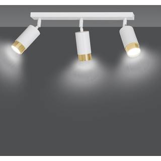 Hiro 3 Hvid/Guld loftslampe - GU10, 230V, uden lyskilde