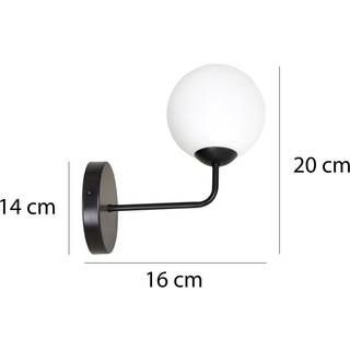 Selbi K1 Sort væglampe - Ø15 cm, E14, 230V, uden lyskilde