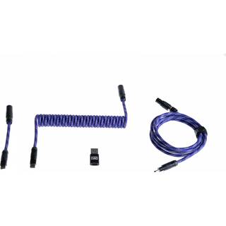Wooting Coiled USB-C Kabel - Lavender Purple