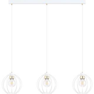Gino 3 Hvid/Guld pendellampe - Ø24 cm, E27, 230V, uden lyskilde