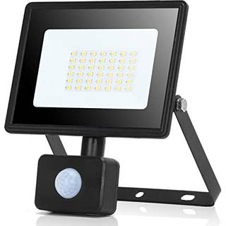 Aigostar LED Projektør på 30W m/Sensor i 4000K, IP65, 230V - Sort
