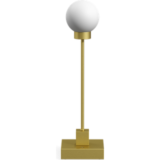 Northern Designer bordlampe Snowball, dæmpbar, Messing/guld, Stue/spisestue, Metal, Design