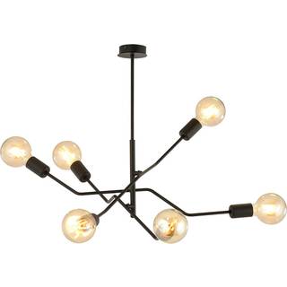 Frix 6 Sort loftslampe - E27, 230V, uden lyskilde