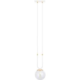 Glam 1 Hvid/Transparent pendellampe - Ø14 cm, E14, 230V, uden lyskilde