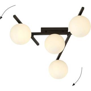 Smart 4 Sort/Opal loftslampe - Ø15 cm, E14, 230V, uden lyskilde