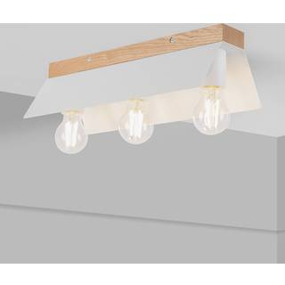 Loftslampe Esme Lamkur Lighting, dæmpbar, Hvid/opal, Stue/spisestue, Metal, Moderne, Flerhovedet loftbelysning