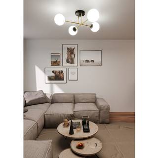 Magnum 4 Sort/Opal loftslampe - Ø14 cm, E14, 230V, uden lyskilde