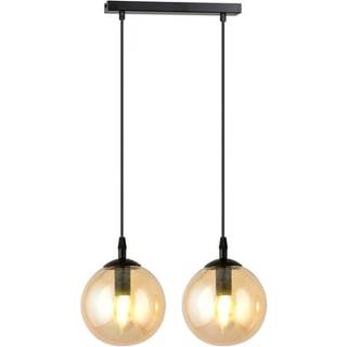 Cosmo 2 Sort/Rav pendellampe - Ø14 cm, E14, 230V, uden lyskilde