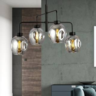 Lukka 4 Sort/Grafit pendellampe - Ø14 cm, E27, 230V, uden lyskilde