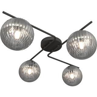 Vespa 4 Sort/Grafit loftslampe - Ø15 cm, E14, 230V, uden lyskilde