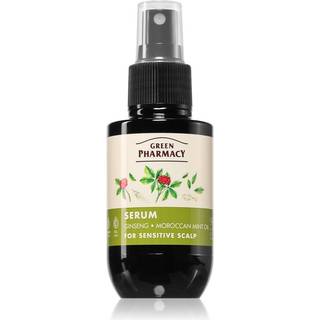Green Pharmacy Ginseng & Morrocan mint oil Serum Serum til sensitiv hår 100 ml - 100 ml