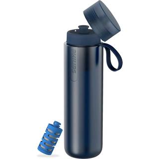 Philips Water Gozero Active BPA-fri vandflaske med fitness-hanen Vandfilter Sport Squeeze Water Bottle Letvægt 32 oz med fitnessfilter blå