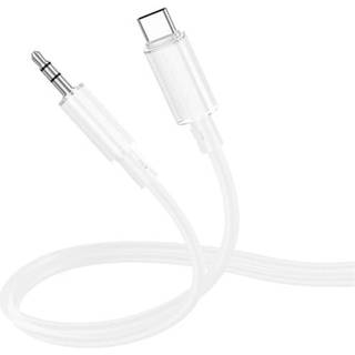 Borofone lydkabel USB-C til 3,5 mm 1 m - hvid