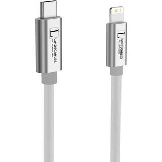 LindeCables USB-C til Lightning Premium kabel 20W - 0.5 m Sølv Understøtter: PD op til 20 W (9V / 2.2A) Dataoverførsel op til: 480 Mbps Længde: 0.5 meter.