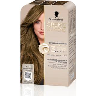 Permanent hårfarve 7-0 Natural Dark Blonde (På lager i butik)