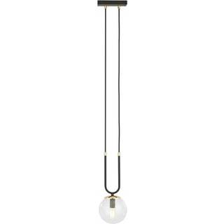 Glam 1 Sort/Transparent pendellampe - Ø14 cm, E14, 230V, uden lyskilde