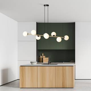 Gravity 8 Sort/Opal pendellampe - Ø14 cm, E14, 230V, uden lyskilde