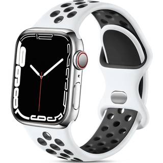 Lerobo kompatibel med Apple Watch Band 45mm 49mm 44mm 42mm til kvindelige m?nd Soft Silicone Sport Replacement Strap Band til IWatch SE Series 9