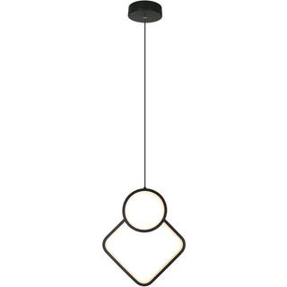 12W LED Hængelampe - Metal, L280xH1800mm, 3000K, Sort, Hus - Kulør : Varm
