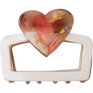BCQUINN hair claw - Creme w. Rose - One Size