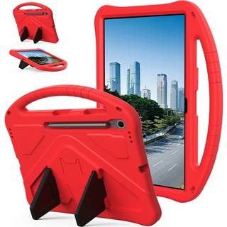 EIDERWOOD Samsung Galaxy Tab S10 FE+ (Plus) Tablet Håndværker Cover m. Stå Funktion og Håndtag - Rød