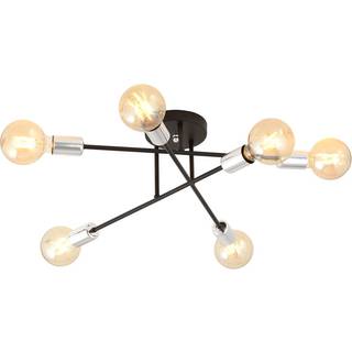 Veken 6B Sølv loftslampe - E27, 230V, uden lyskilde