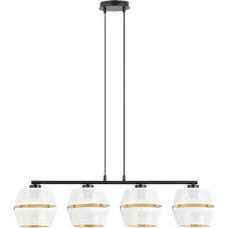 Malia 4 Hvid/Guld pendellampe - Ø15 cm, E27, 230V, uden lyskilde