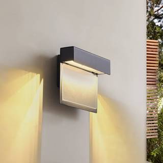 Lindby LED-husnummerlampe Antal, antracit, aluminium