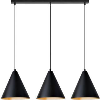 Rebel 3 Sort/Guld pendellampe - Ø23.5 cm, E27, 230V, uden lyskilde
