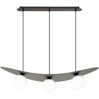 Aura 3 Sort/Opal pendellampe - Ø14 cm, E14, 230V, uden lyskilde