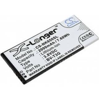 Batteri kompatibel med Microsoft Type BV-T3G