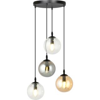 Cosmo 4 Sort Premium Mix pendellampe - Ø14 cm, E14, 230V, uden lyskilde