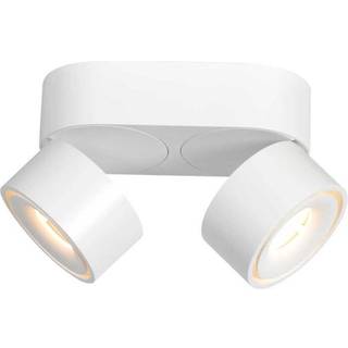 LED-loftspot Fez, hvid, 2 lyskilder, metal, drejelig