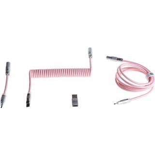 Wooting Coiled USB-C Kabel - Blossom Pink