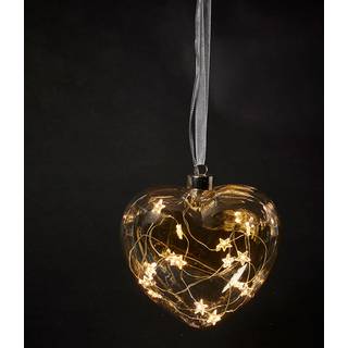 Dacore Glashjerte Med LED Lyskæde - 15 cm - Klar