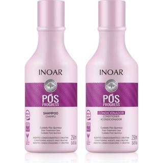 INOAR Pos Progress Sæt til Hår efter keratinudglatning og nanoplastik 2x250 ml - 2x250 ml
